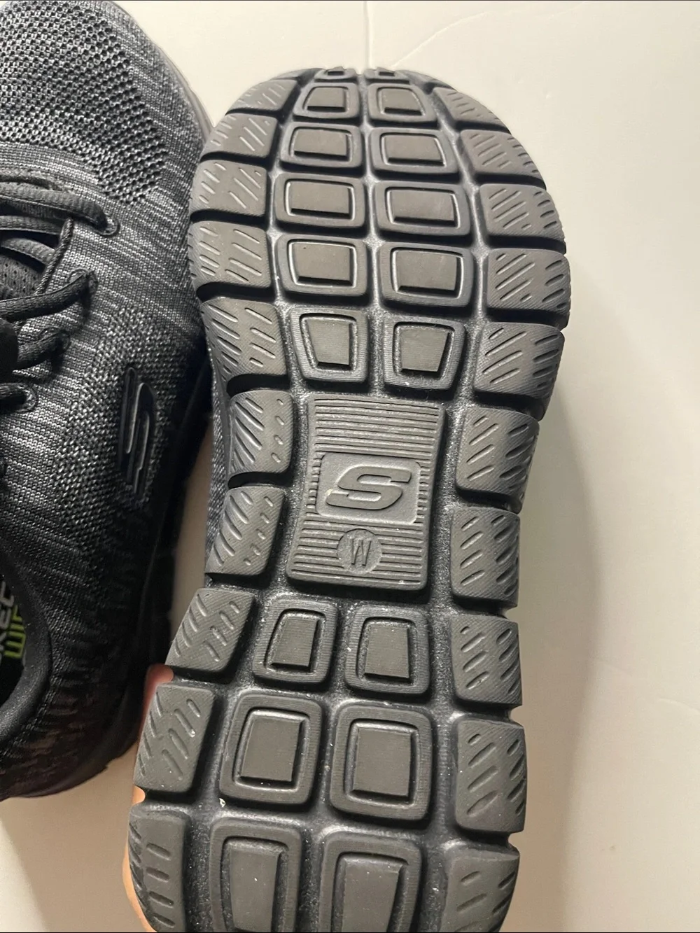 Skechers Black Wide Fit Memory Foam